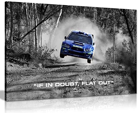 Amazon.com: Panther Print, Canvas Wall Art, Framed Pictures for Bedroom Walls, Subaru WRX Rally Car Colin McRae, If In Doubt Flat Out Quote, Print for Special Occasions (46x31 cm): Posters & Prints
