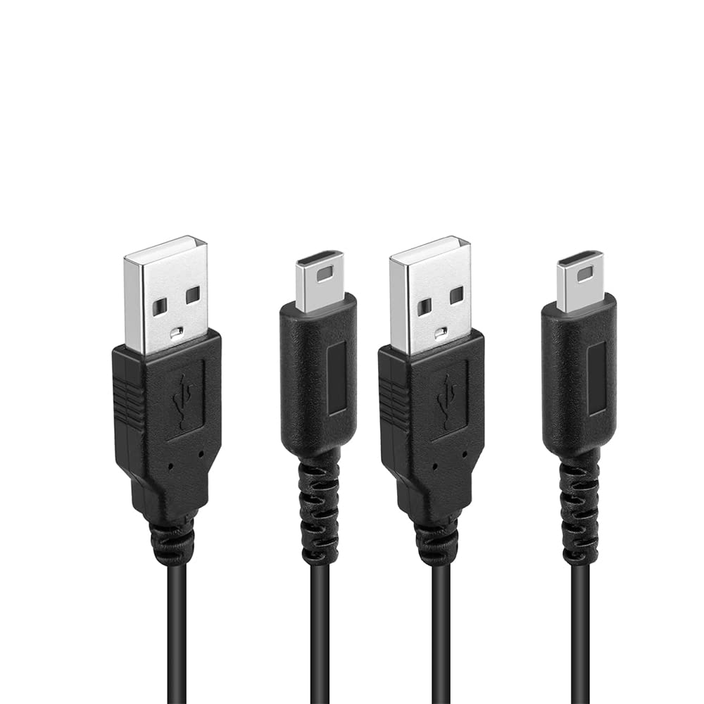 CHILDMORY 2pcs Câble de charge USB 3.9Ft 1.2m Adaptateur secteur Adaptateur secteur pour câble DS Lite NDSL DSL…