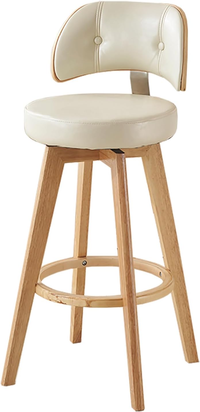 lirrebol Swivel Counter Height Bar Stool Chairs 1PC, Faux