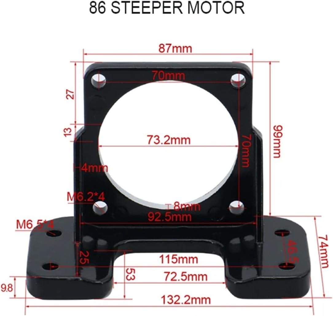 42/57/60/80/86/90/110/130 Motor Bracket/Horizontal Mounting Motor Base for NEMA 17/23/24/32//34/36/42/52 Motor(for NEMA34 Stepper)