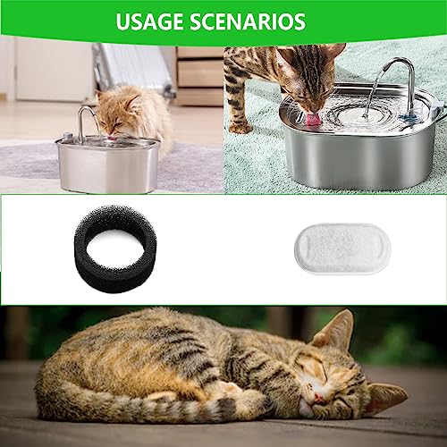 Filtros para fuente de agua para gatos HIFROM 8 piezas miniatura 7
