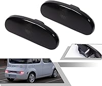 Vista 10 de GTINTHEBOX Conjunto de carcasa de la lámpara de guardabarros de luz de marcador lateral trasero de lente roja compatible con NISSAN CUBE 26195-1FC0A