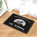 CDHBH Alfombrilla de baño Antideslizante con diseño de Lobo en la Luna de los Animales, para...