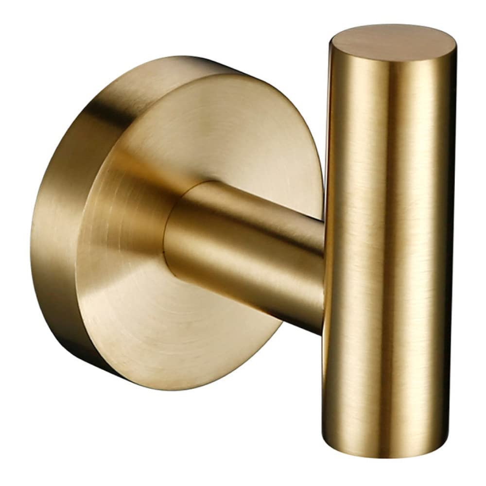 Matowy czarny brąz, chrom, szczotkowane złoto Wieszak na ręcznik papier, stal(Hook Brushed Gold)