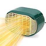🔥 [Mini Stazione di Riscaldamento Elettrica a Basso Rumore e Risparmio Energetico] Il ventilatore ad aria calda regolabile ha due regolazioni per soddisfare le diverse esigenze, basso consumo energetico di 800 W, alto tasso di conversione dell'energia termica, area di riscaldamento fino a 10 metri quadrati, più risparmio energetico e risparmio energetico. Dotato di un motore DC senza spazzole, il suono in esecuzione è di soli 50 dB, ti accompagna silenziosamente.