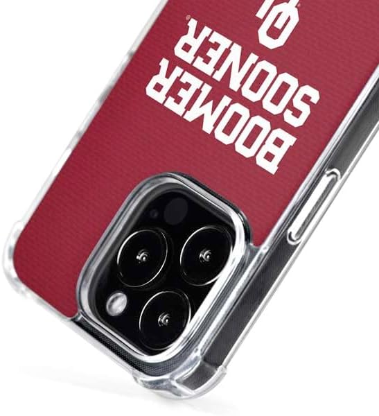 Skinit Phone Case Compatible with MagSafe iPhone 16 Pro - Officially Licensed University of Oklahoma Boomer Sooner Design