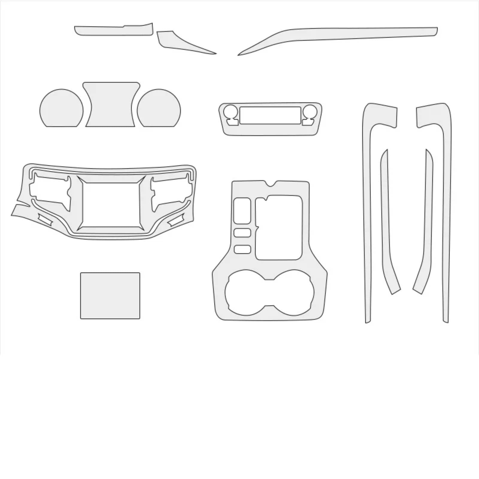 Film TPU pour Jeep Commander - Protection console et navigation type A - 5