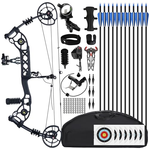SERfawnCH Dual-Use Compound Bow Kit 30–70 lb with 12 Arrows