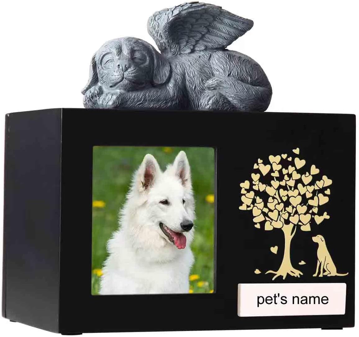 Urne In Herzform | Brampton White Messing | Für Symbolische Ascheaufbewahrung