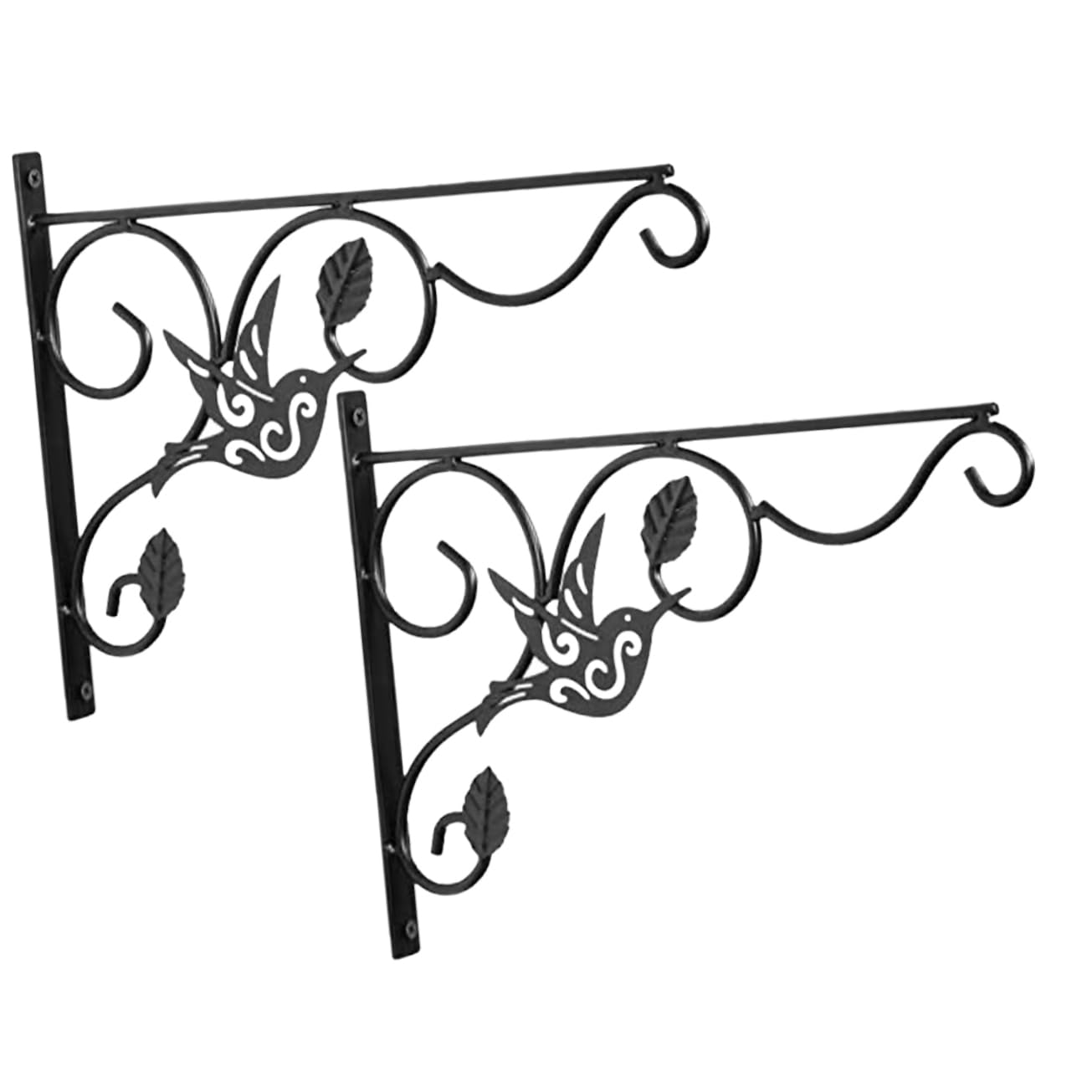 VANZACK 2pezzi Gancio Per Cesto Di Fiori Sospeso Staffe Per Appendere Parete Supporto in Ferro Per Fioriera Da Giardino Gancio Per Vasca Di Fiori Cesto Per Piante Appese