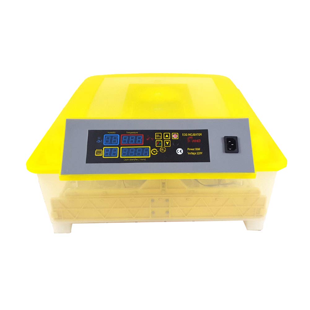 Incubadora de Huevos 48 máquina criadora automática Digital para incubadora de Granjas, Control de Temperatura de Giro de Huevos, Ventilador silencioso, Doble Potencia (80 W),220V