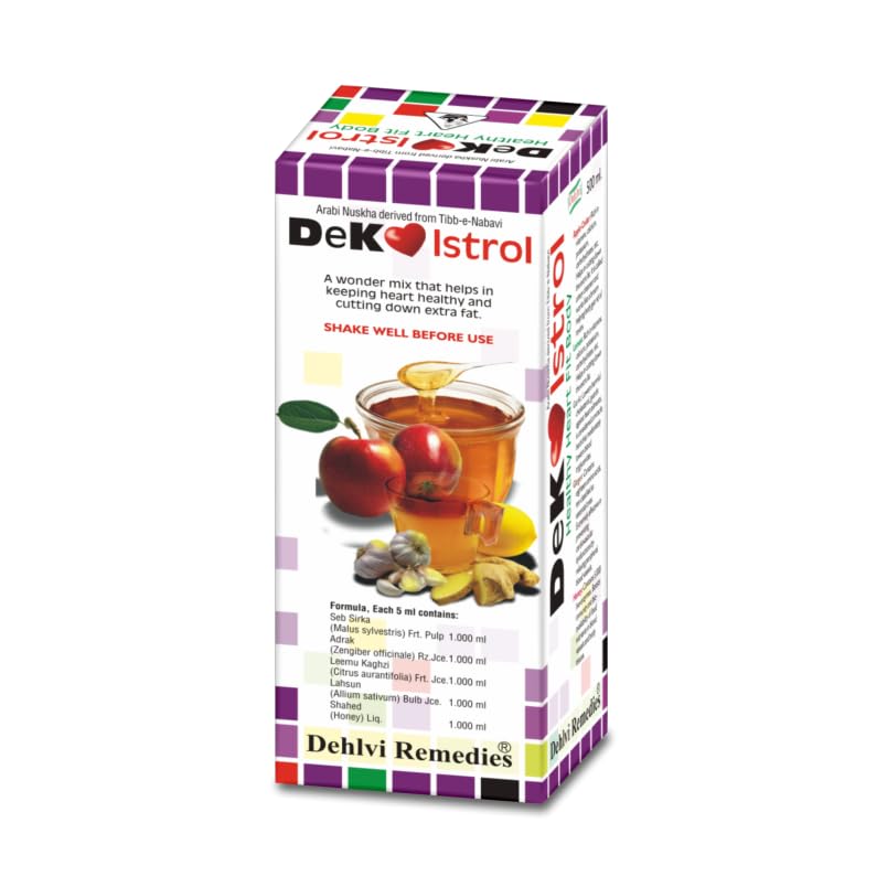 Dehlvi Dekolstrol Natural Heart Health Supplement | Healthy Cholesterol level Formula with Apple Cedar Vinegar, Garlic, Lemon, Ginger & Honey | 500 ml-image-17