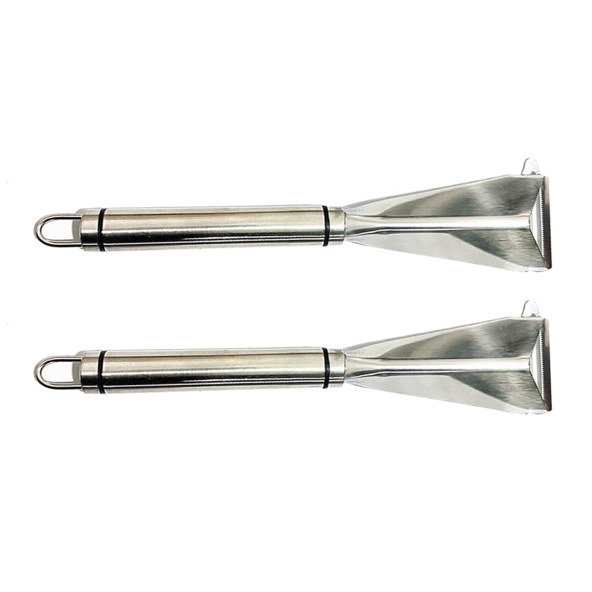 Cabilock 2 Juegos Recortadora De Pelo Triangular De Manzana Cortador De Frutas Canasta De Frutas Para La Cocina Vaso Picador De Frutas Tabla De Quesos Silver Acero Inoxidable 2 Piezas * 2