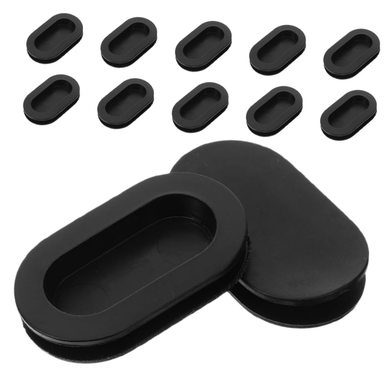 HANABASS 12pcs Dual Piggy Bank Stoppers Oval Coin Bank Replacement Caps for Easy Retrieval and Enhanced Coin Protection Money Saving Box Covers