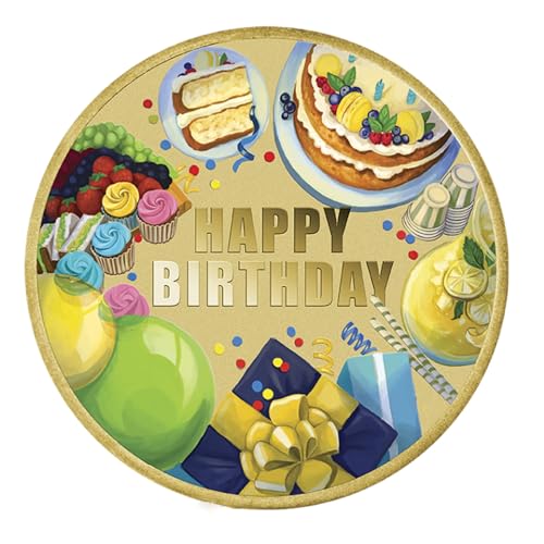 Image of Ananth Jewels BIS Hallmarked Pure Silver Coins 10 grams Happy Birthday Cake Gift