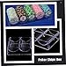 OFFIGAM Lightweight Poker Chip Rack Chip Organizer Stand Poker Holder Bead Organizer Storage Box