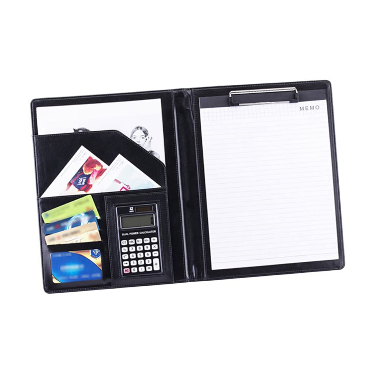 Porte-documents en cuir PU élégant et bloc-notes pour professionnel - 8