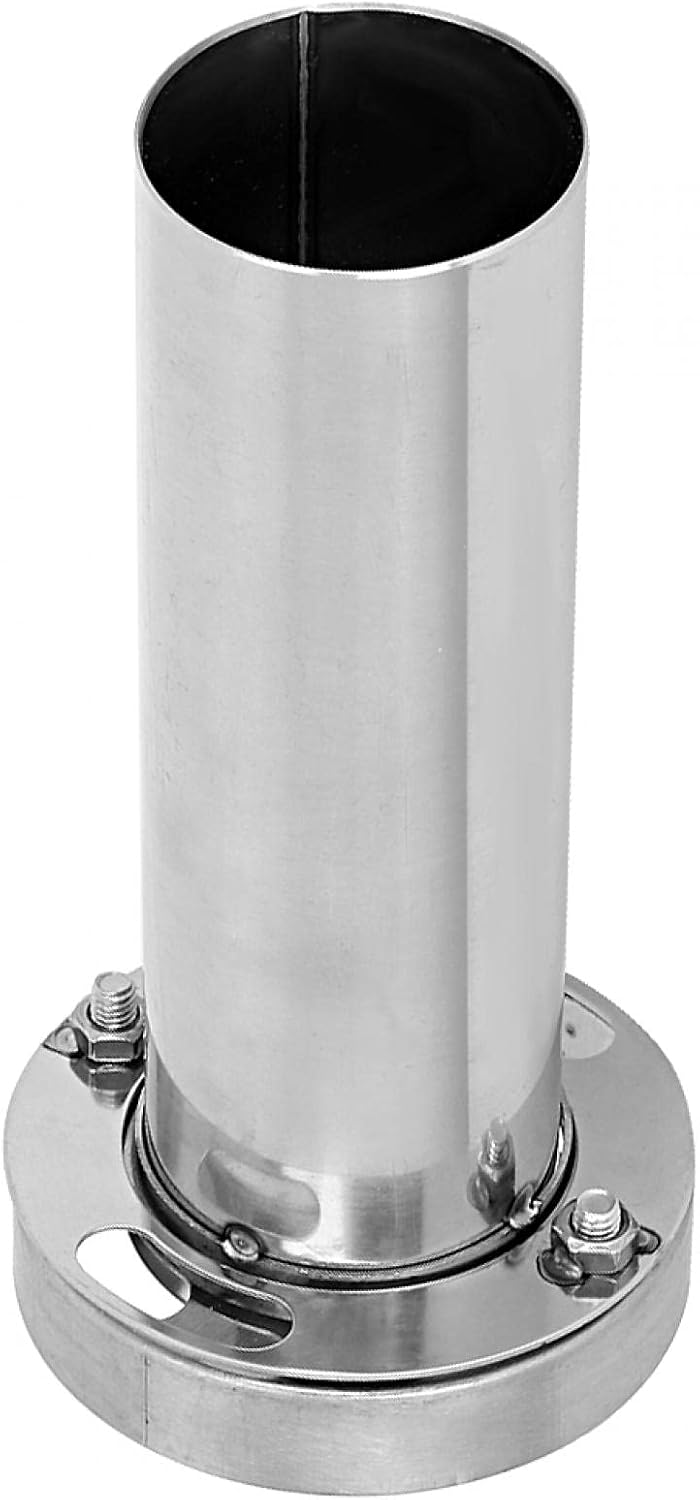 Universal Car Exhaust Muffler Tip, Adjustable Stainless Steel Round Exhaust Muffler Tip Silencer, 3 Sizes(3.5inch)