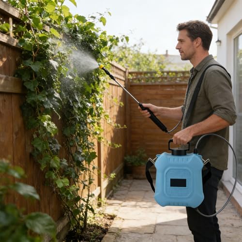 Bouteille de jardinage alimentée par batterie pour arrosage extérieur