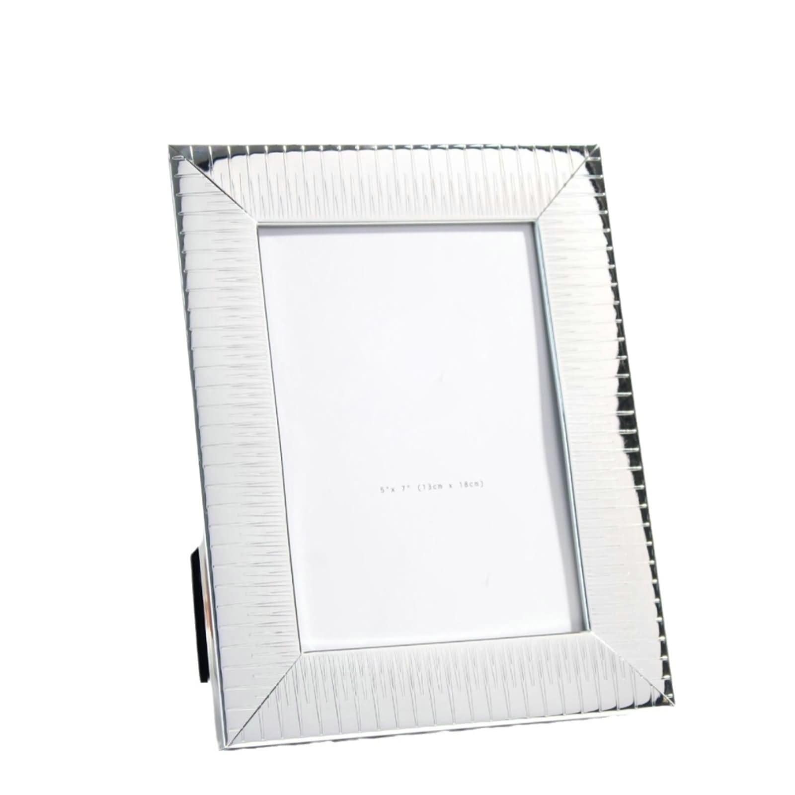Ramka na zdjęcia w stylu vintage, 20,32 x 25,4 cm, srebrna, w stylu vintage, prostokątna, blat stołu i ściany, format poziomy i pionowy, ściana ze zdjęciami do dekoracji pokoju