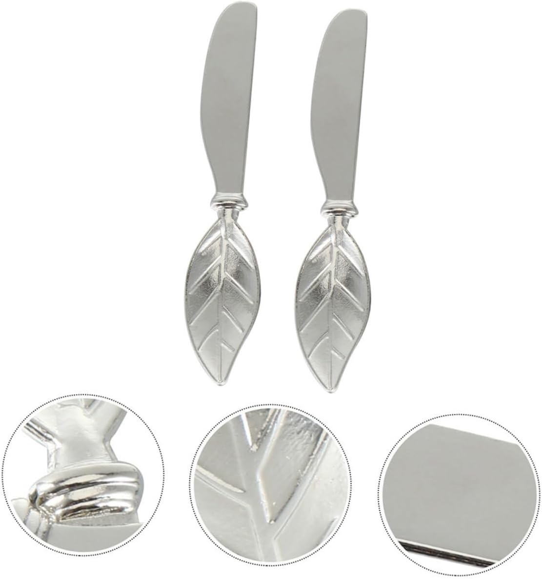 INOOMP 3Pcs Leaf Shaped Cheese Slicer Butter Cutting Tool Zinc Alloy