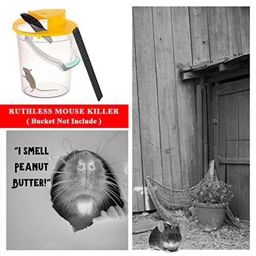 [Upgraded] Mouse Trap Bucket,Rat Trap Bucket lid Mouse/Rat Trap with Automatic Reset Multi-Trap/Humane Trap Indoor Outdoor no See Kill Compatible with 5 Gallon Bucket (3Pcs Yellow) - Image 4