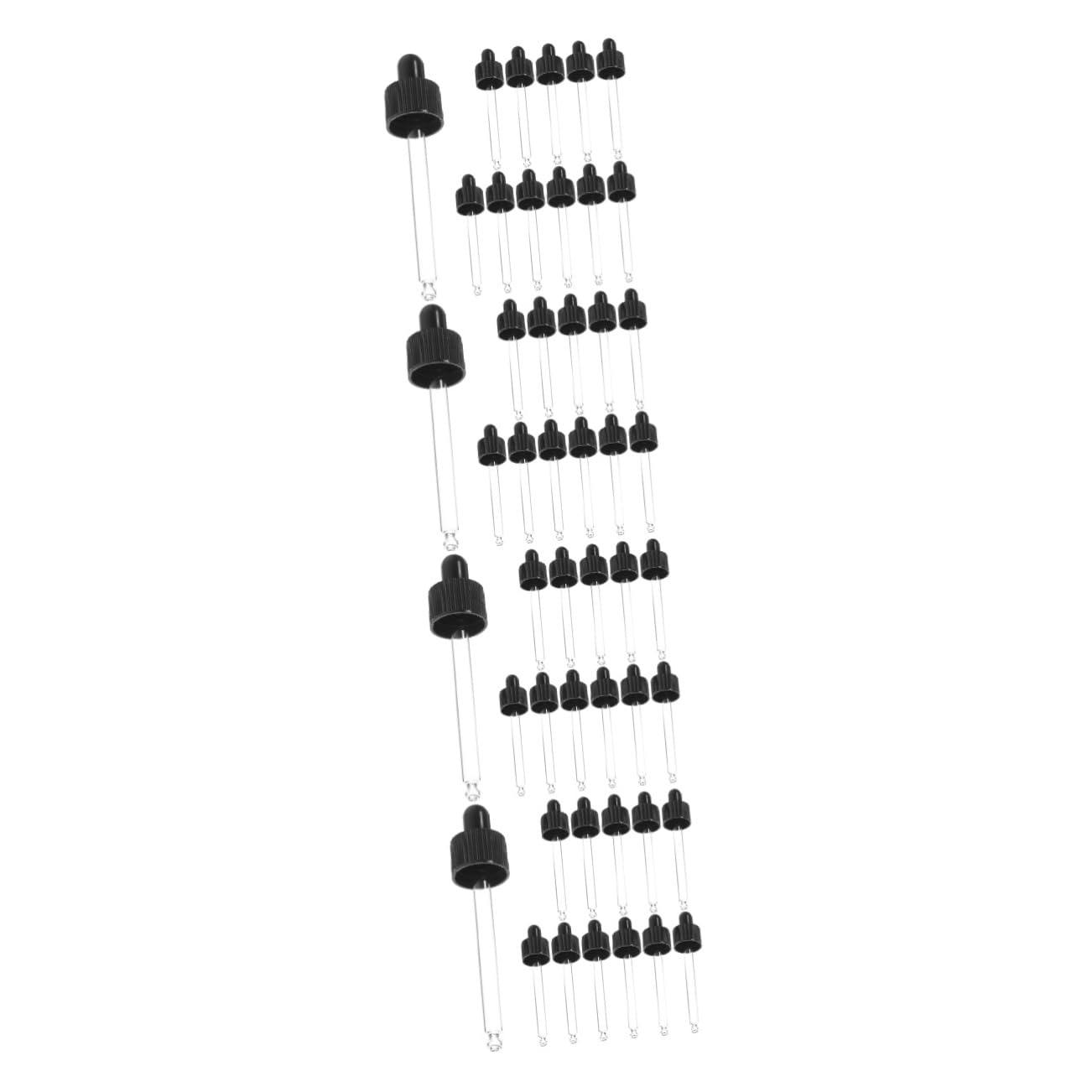 iplusmile 48piezas Goteros De Vidrio Para Esencial Dispensador De Pipetas Para Uso Externo Diseño y Preciso
