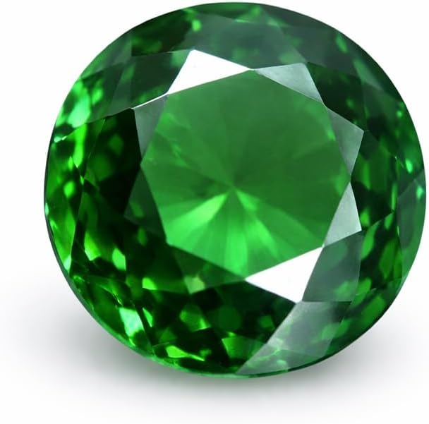 24Ct Natural Round Cut Emerald Green Faceted Certified Loose Gemstone Collectible Gems stone Perfect for Custom Jewelry Creation