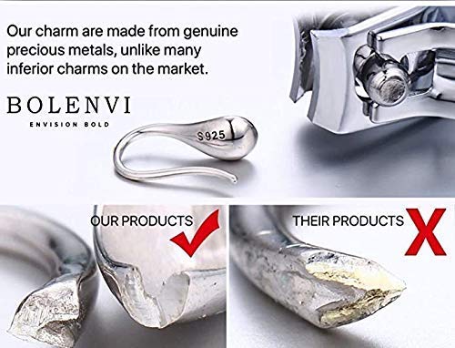 Bolenvi Pomeranian Dog 925 Sterling Silver Dangle Pendant Charm Bead For Pandora & Similar Charm Bracelets Or Necklaces #TOP7