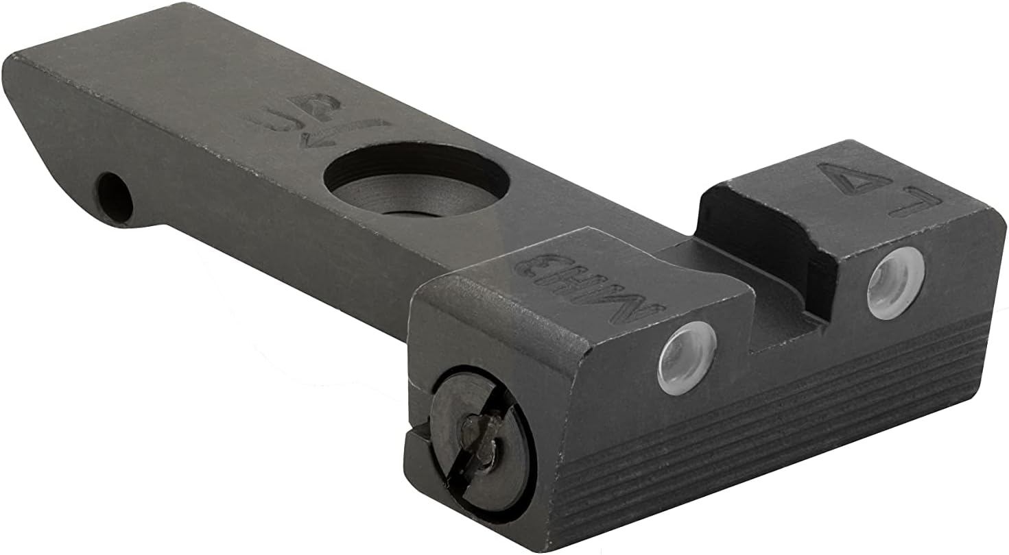 Meprolight Adjustable Night Rear tritium Sight Compatible with Ruger GP100 Super Red Hawk Green tritium dots Glow on Sight self Illuminated Meprolight Fixed Metal Sights