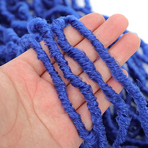 Blue New Faux Locs Crochet Hair 36Inch Pre-Looped Super Long Extended New Soft Locs Crochet Hair Braids Curly Wavy Goddess Locs Synthetic Hair Extensions For Black Women (36 Inch (3Packs), Blue) #TOP6