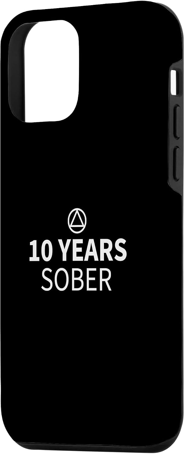 10 Years Sober Anniversary Recovery Sobriety AA NA Clean Case for iPhone 12 mini image 2
