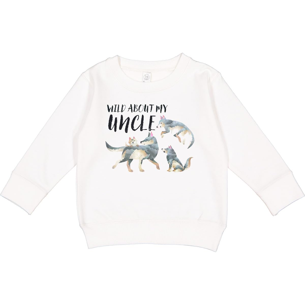 inktastic Wild About My Uncle Toddler Sweatshirt 7 White 4293e