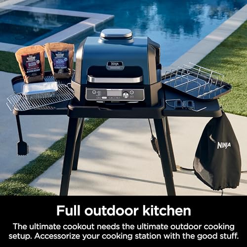 Ninja Woodfire XL Grill Cover for OG800/OG900, UV/Water Resistant, Black - image 5