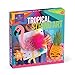 Craft-tastic - String Art Craft Kit - Makes 2 String Art Canvases - Tropical Edition with Flamingo & Pineapple Patterns