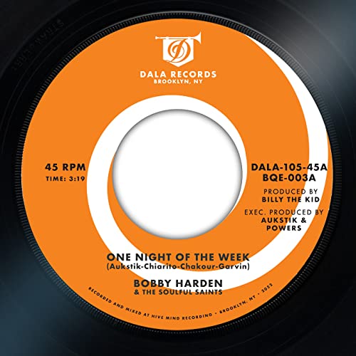 Album Art for One Night Of The Week B/w Raise Your Mind by Harden, Bobby & the Soulful Saints