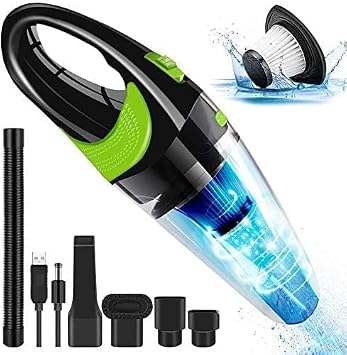Handheld Vacuum, Cordless Hand Held Wet Dry Vacuum Cleaner with 4Kpa Powerful Suction Portable Hand Car Vac Pet Hair Cleaner...