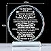 YWHL Son Gifts from Mom Dad Inspirational Birthday Gift Crystal to My Son Adult Teen Boys Present for Back to School Graduation Valentine for Sons