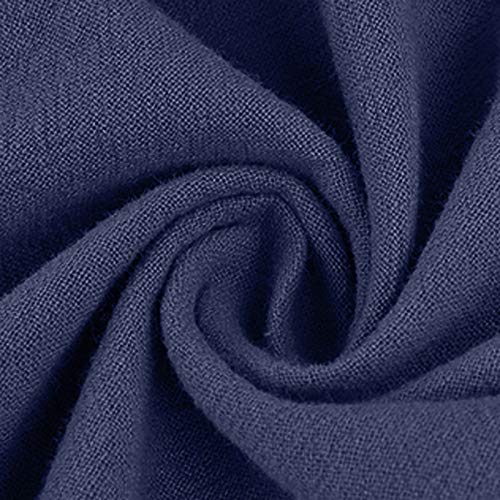 Pantalones de Hombre Men's Linen Pants Casual Elastic Waist Drawstring Yoga Beach Pants Lightweight Loose Fit Trousers4