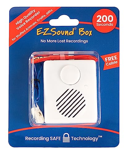 EZSound Box - 10 inch Extension Play Button for Stuffed Animals, Craft Projects, School...