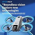 LIANADO 8K Double caméra Drone avec GPS & 5G FPV – Quadcopter pliable avec évitement d'obstacles, 180° Lentille réglable, Moteurs sans brosse, Positionnement optique du flux, Retour à une clé, 360° Flips