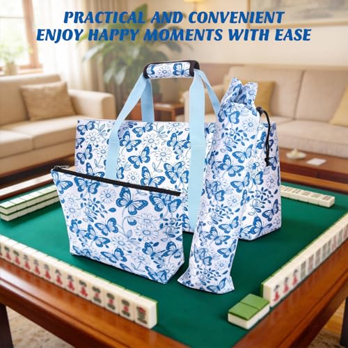 Bolsa Mah Jong 3-en-1 de Lona Resistente y Organizador miniatura 6