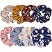 Produktbild 8 Pack Elastics Chiffon Haar Scrunchies Floral Gummibänder Haargummi Bobbles Pferdeschwanz Inhaber Haarbänder Haargummis Stirnband (8 Stk.)