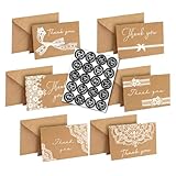 18 Dankeskarten mit Umschlägen und Aufklebern, für Geschäftskommunion, Hochzeit, Geburtstag, Valentinstag