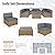 7 Piece Outdoor Patio Furniture Sets with Cushions, Outdoor PE Rattan Wicker Sectional Conversation Patio Couch Sofa Set with Coffee Table, for Garden, Deck, Poolside, Gray