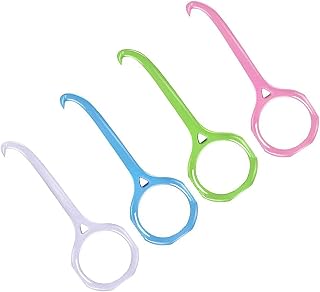 4Pcs Clear Aligner Removal Tool for Invisalign Removable Braces, Retainers by The Pultool Personal Orthodontic Supplies, Oral Care Face(pink, blue, green, white)