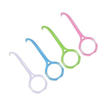 4Pcs Clear Aligner Removal Tool for Invisalign Removable Braces, Retainers by The Pultool Personal Orthodontic Supplies, Oral Care Facepink, blue, green, white