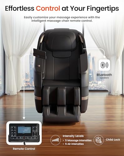 Image of SPARNOD FITNESS New Deluxe 3D Full Body Massage Chair with AI Voice Control, Zero Gravity, 18 Auto Wellness Programs, 24 Advanced Full-Body Airbags, Foot Roller Massage, Bluetooth, User Weight 90kg