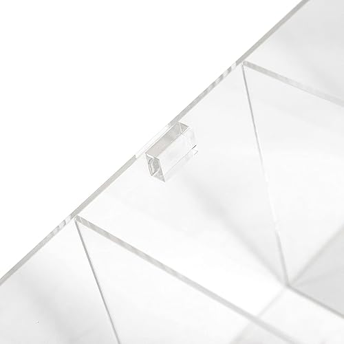 Miniatura 9 de Joyero acrílico transparente 4 capas colección de arte transparente acrílico soporte exhibición anillos collares pendientes pulseras caja de