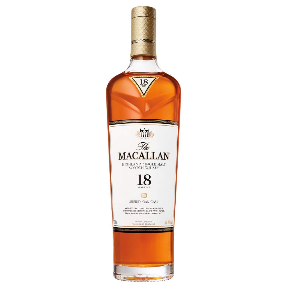 Amazon.com: Macallan Scotch Sherry Oak, 18 Year, 750 ml